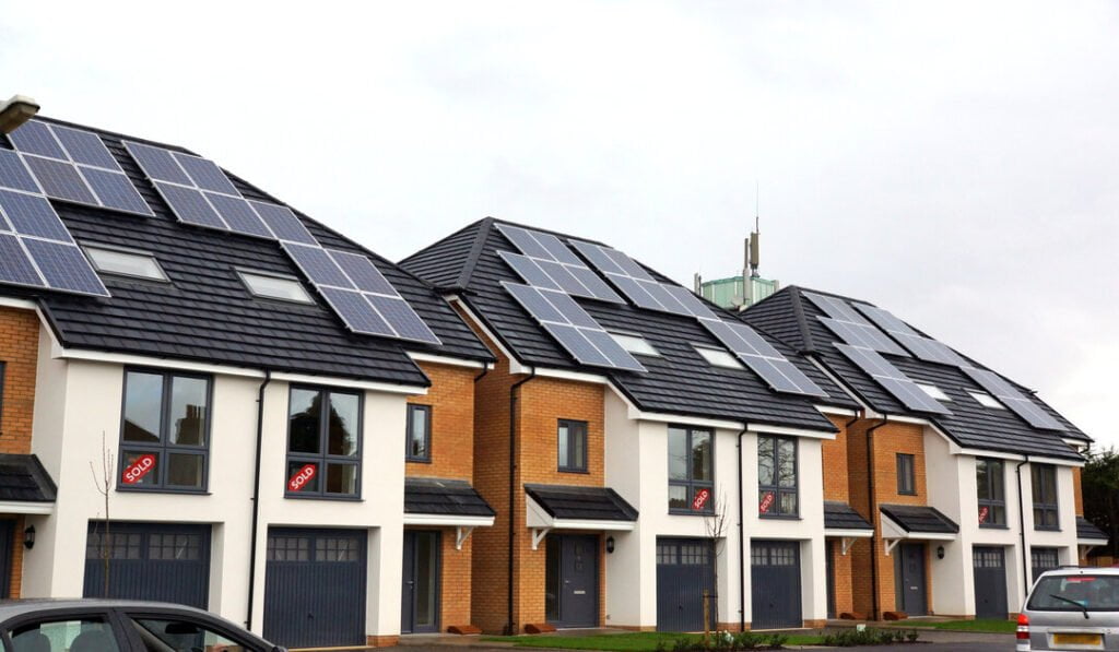 new homes with solar panels